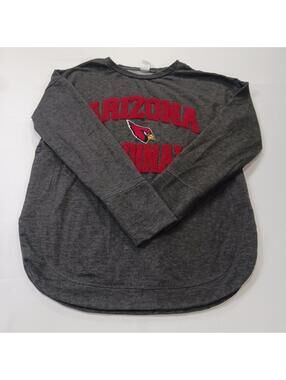 Team Apparel Arizona Cardinals Football Women's Gray Pullover Sweatshirt Size S